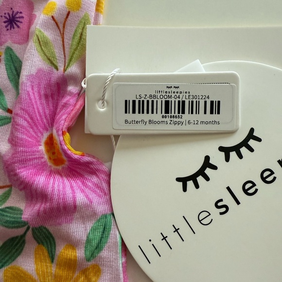 Little Sleepies Butterfly Blooms Zippy NWT size 6-12 M - Picture 5 of 5
